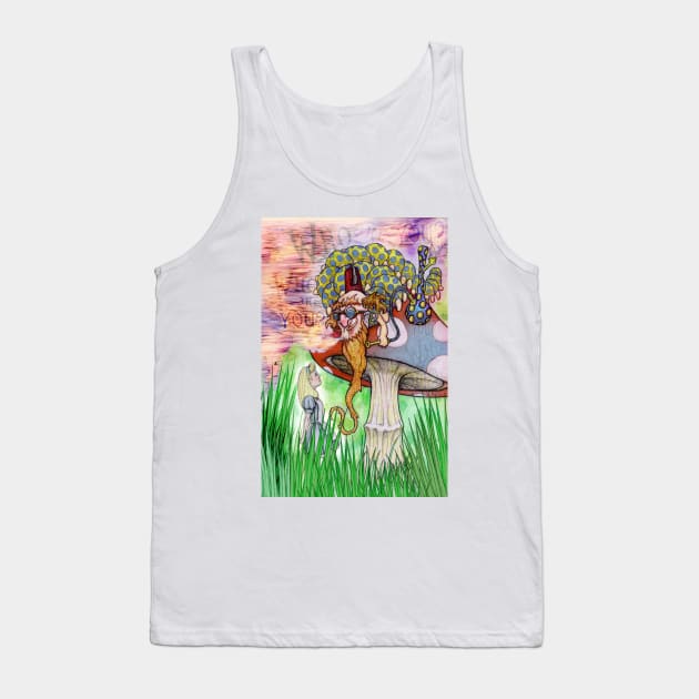 Alice and the Caterpillar Tank Top by SquareDog